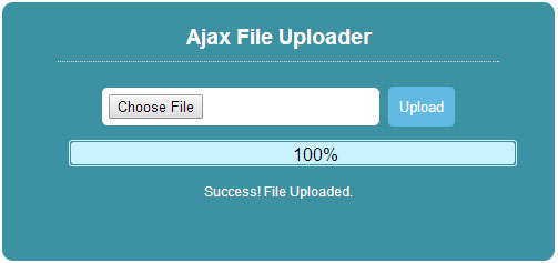 Ajax file upload