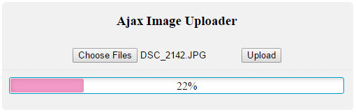 Ajax Image Upload and Resize with Progressbar