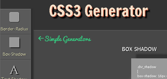 Css gen box shadow