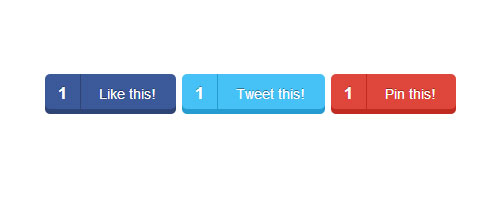 css3 square buttons