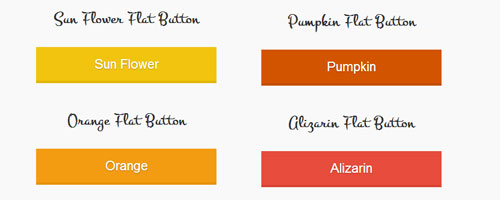 css3 Flat buttons