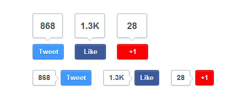 css3 sharing buttons