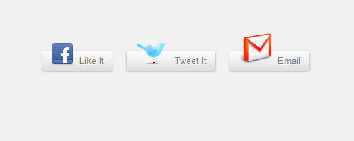 css3 social buttons