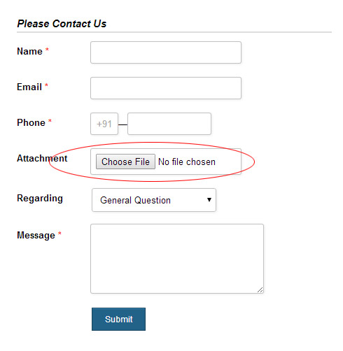 Ajax Contact Form With An Attachment Jquery Php Sanwebe