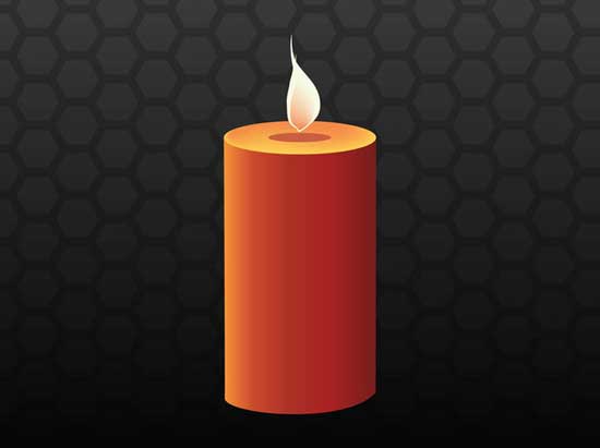 candle-design-vector