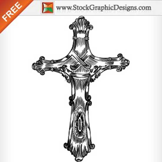 hand-drawn-cross-vector-art